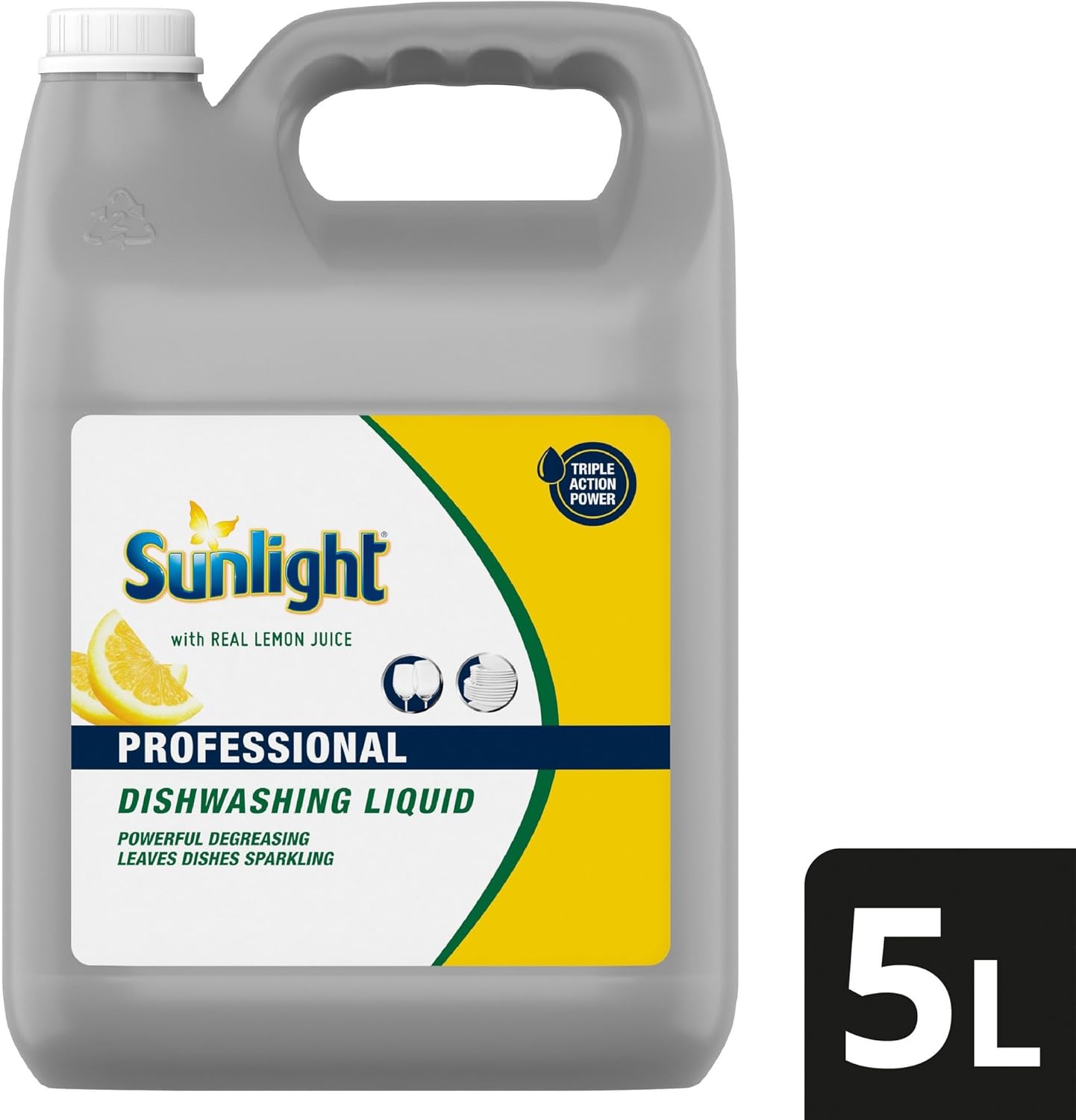 71K3ljg4wL._AC_SL1500_.jpg Sunlight Professional Regular Dishwashing Liquid 4X5L - Image 1