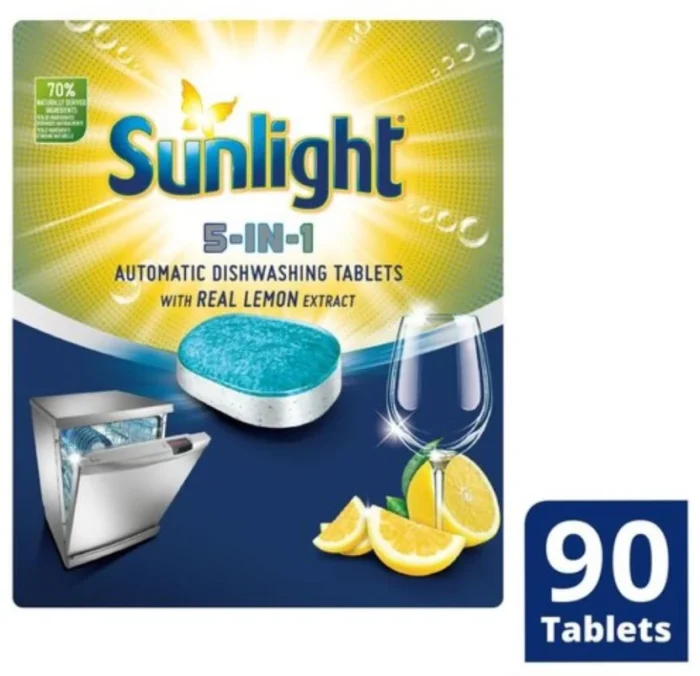 Sunlight Tablets Sunlight Automatic Dishwashing Tablets Dishwashing Detergent 4 x 90 ...