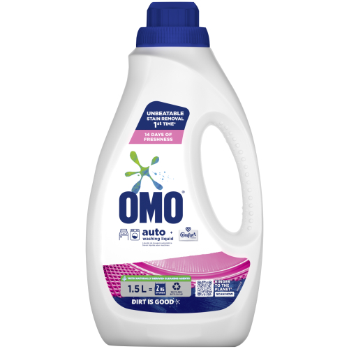 medias-33.jpeg OMO Stain Removal Auto Washing Liquid Detergent with Comfort Freshness 1.5L - Image 1